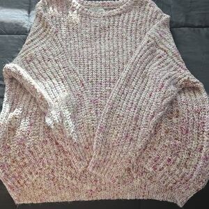Arizona Jean Company Speckled Pink Knit Sweater